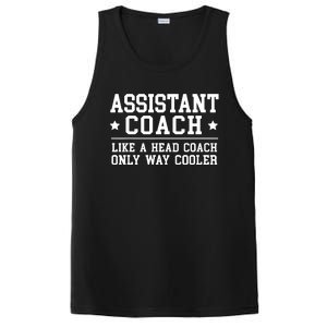 Assistant Coach Funny Sports Coaching Gift PosiCharge Competitor Tank