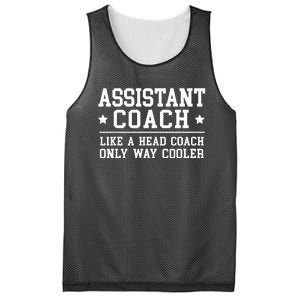 Assistant Coach Funny Sports Coaching Gift Mesh Reversible Basketball Jersey Tank