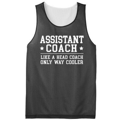 Assistant Coach Funny Sports Coaching Gift Mesh Reversible Basketball Jersey Tank