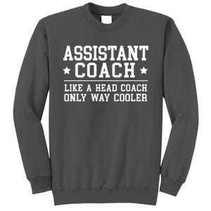 Assistant Coach Funny Sports Coaching Gift Tall Sweatshirt