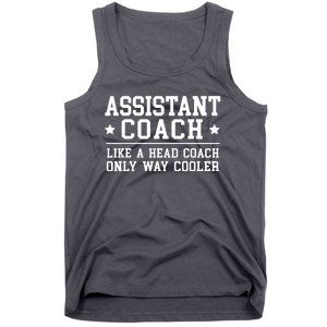 Assistant Coach Funny Sports Coaching Gift Tank Top