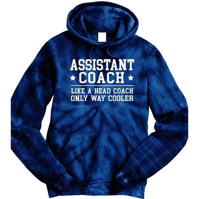 Assistant Coach Funny Sports Coaching Gift Tie Dye Hoodie