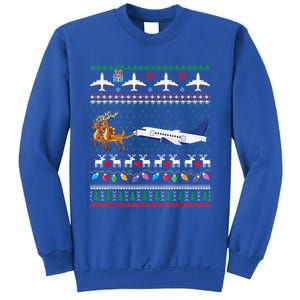 Airplane Christmas Funny Ugly Xmas Sweater Pilot Xmas Cool Gift Sweatshirt