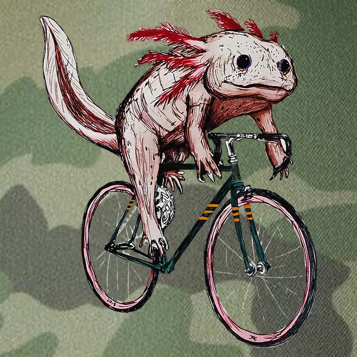 Axolotl Cycling Funny Axolotl Lover Axolotl Bicycle Axolotl Legacy Tie Dye Trucker Hat