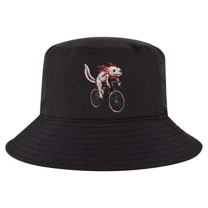 Axolotl Cycling Funny Axolotl Lover Axolotl Bicycle Axolotl Cool Comfort Performance Bucket Hat