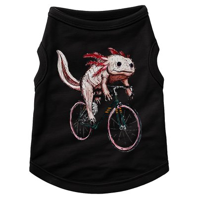 Axolotl Cycling Funny Axolotl Lover Axolotl Bicycle Axolotl Doggie Tank