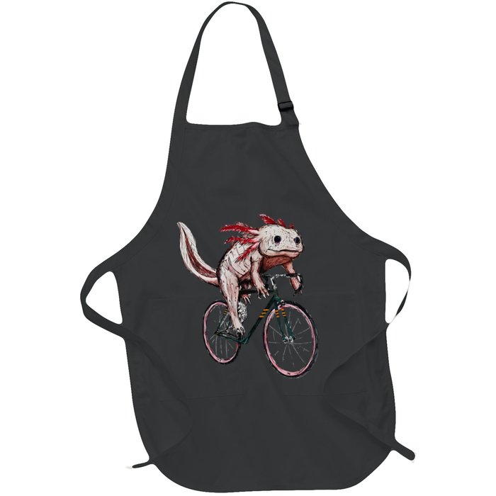 Axolotl Cycling Funny Axolotl Lover Axolotl Bicycle Axolotl Apron