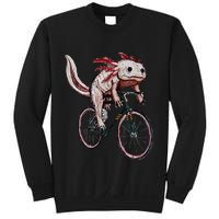 Axolotl Cycling Funny Axolotl Lover Axolotl Bicycle Axolotl Sweatshirt
