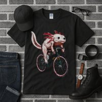 Axolotl Cycling Funny Axolotl Lover Axolotl Bicycle Axolotl Tall T-Shirt