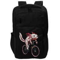 Axolotl Cycling Funny Axolotl Lover Axolotl Bicycle Axolotl Impact Tech Backpack