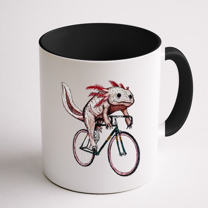Axolotl Cycling Funny Axolotl Lover Axolotl Bicycle Axolotl Mug