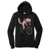 Axolotl Cycling Funny Axolotl Lover Axolotl Bicycle Axolotl Women's Pullover Hoodie