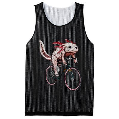 Axolotl Cycling Funny Axolotl Lover Axolotl Bicycle Axolotl Mesh Reversible Basketball Jersey Tank