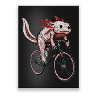 Axolotl Cycling Funny Axolotl Lover Axolotl Bicycle Axolotl Poster