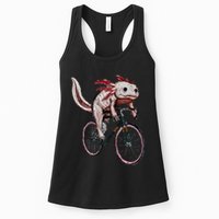 Axolotl Cycling Funny Axolotl Lover Axolotl Bicycle Axolotl Womens Tank Top