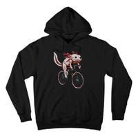 Axolotl Cycling Funny Axolotl Lover Axolotl Bicycle Axolotl Tall Hoodie