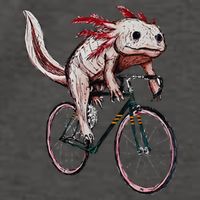 Axolotl Cycling Funny Axolotl Lover Axolotl Bicycle Axolotl Vector Backpack