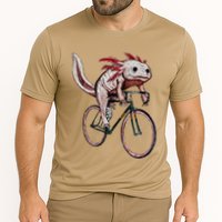 Axolotl Cycling Funny Axolotl Lover Axolotl Bicycle Axolotl Performance Shirt