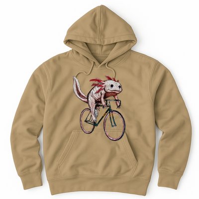 Axolotl Cycling Funny Axolotl Lover Axolotl Bicycle Axolotl Hoodie