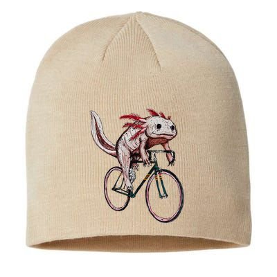 Axolotl Cycling Funny Axolotl Lover Axolotl Bicycle Axolotl Sustainable Beanie