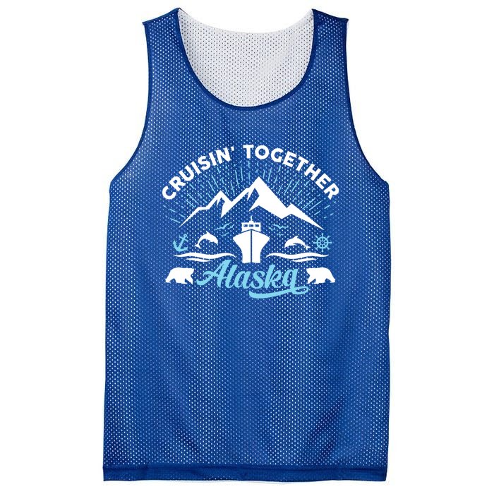 Alaska Cruise Family Vacation Friends Group Travel Matching Gift Mesh Reversible Basketball Jersey Tank