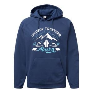 Alaska Cruise Family Vacation Friends Group Travel Matching Gift Performance Fleece Hoodie