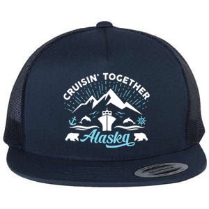 Alaska Cruise Family Vacation Friends Group Travel Matching Gift Flat Bill Trucker Hat