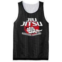 Aggressive Cuddling Funny Jiu Jitsu BJJ Fighter Mesh Reversible Basketball Jersey Tank