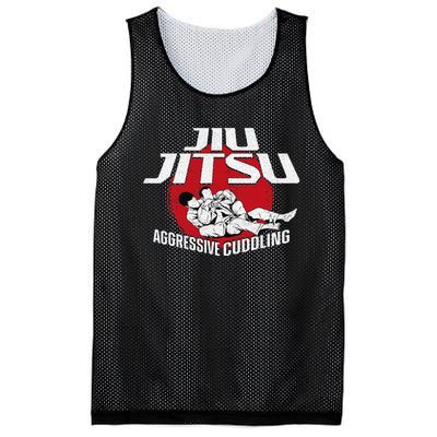 Aggressive Cuddling Funny Jiu Jitsu BJJ Fighter Mesh Reversible Basketball Jersey Tank