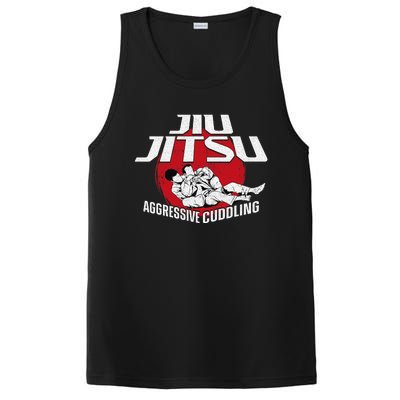 Aggressive Cuddling Funny Jiu Jitsu BJJ Fighter PosiCharge Competitor Tank