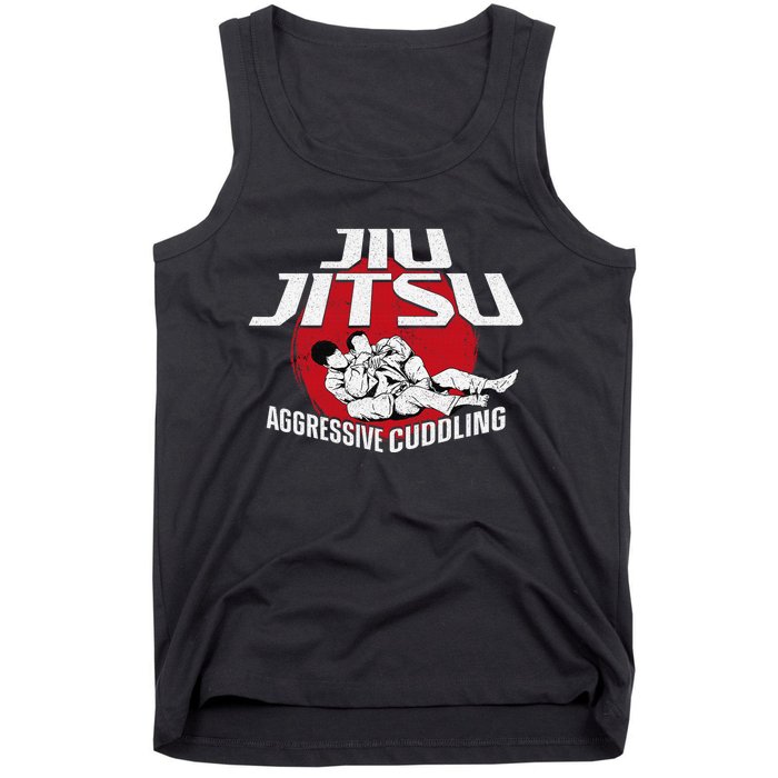 Aggressive Cuddling Funny Jiu Jitsu BJJ Fighter Tank Top