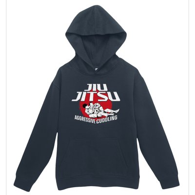 Aggressive Cuddling Funny Jiu Jitsu BJJ Fighter Urban Pullover Hoodie