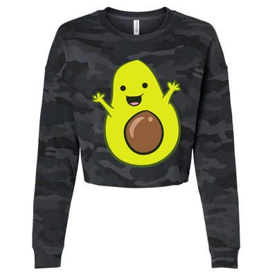 Avocado Costume Funny Avocado Halloween Costume Avocado Cropped Pullover Crew