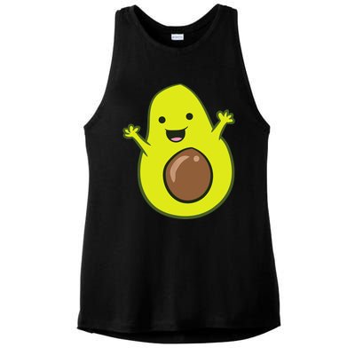 Avocado Costume Funny Avocado Halloween Costume Avocado Ladies PosiCharge Tri-Blend Wicking Tank