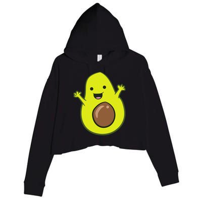 Avocado Costume Funny Avocado Halloween Costume Avocado Crop Fleece Hoodie