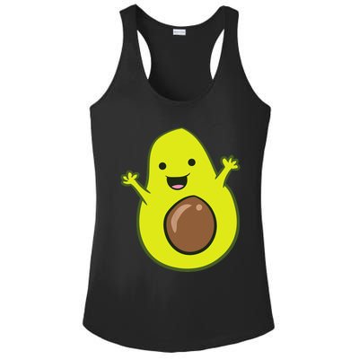 Avocado Costume Funny Avocado Halloween Costume Avocado Ladies PosiCharge Competitor Racerback Tank