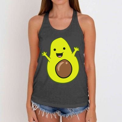 Avocado Costume Funny Avocado Halloween Costume Avocado Women's Knotted Racerback Tank