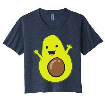 Avocado Costume Funny Avocado Halloween Costume Avocado Women's Crop Top Tee