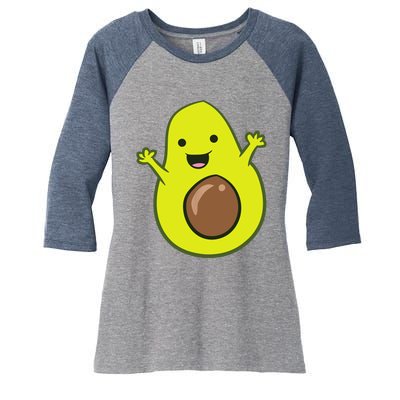 Avocado Costume Funny Avocado Halloween Costume Avocado Women's Tri-Blend 3/4-Sleeve Raglan Shirt