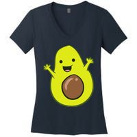 Avocado Costume Funny Avocado Halloween Costume Avocado Women's V-Neck T-Shirt