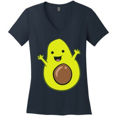 Avocado Costume Funny Avocado Halloween Costume Avocado Women's V-Neck T-Shirt