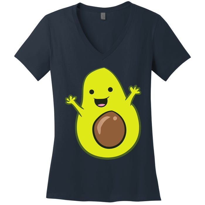 Avocado Costume Funny Avocado Halloween Costume Avocado Women's V-Neck T-Shirt