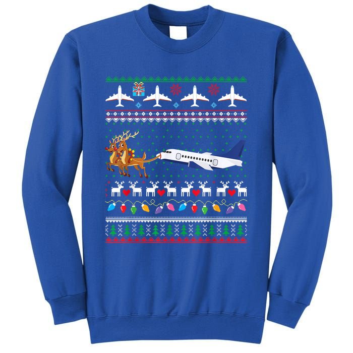 Airplane Christmas Funny Ugly Xmas Sweater Pilot Xmas Gift Sweatshirt