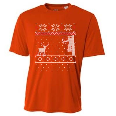 Amazing Cute Funny Duck Hunter Deer Hunting Ugly Christmas Cute Gift Cooling Performance Crew T-Shirt