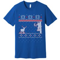 Amazing Cute Funny Duck Hunter Deer Hunting Ugly Christmas Cute Gift Premium T-Shirt