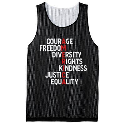 America Courage Freedom Diversity Rights Friendship Justice Mesh Reversible Basketball Jersey Tank