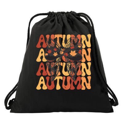 Autumn Coquette Fall Cozy Season Drawstring Bag