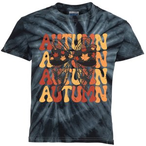 Autumn Coquette Fall Cozy Season Kids Tie-Dye T-Shirt