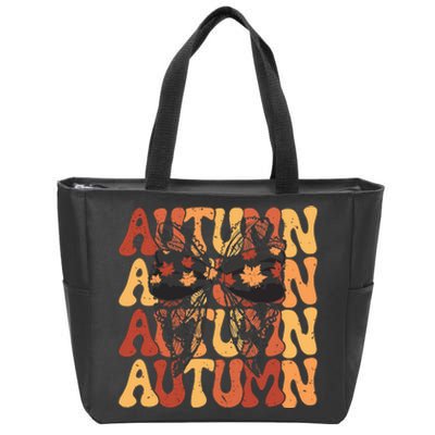 Autumn Coquette Fall Cozy Season Zip Tote Bag