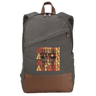 Autumn Coquette Fall Cozy Season Cotton Canvas Backpack